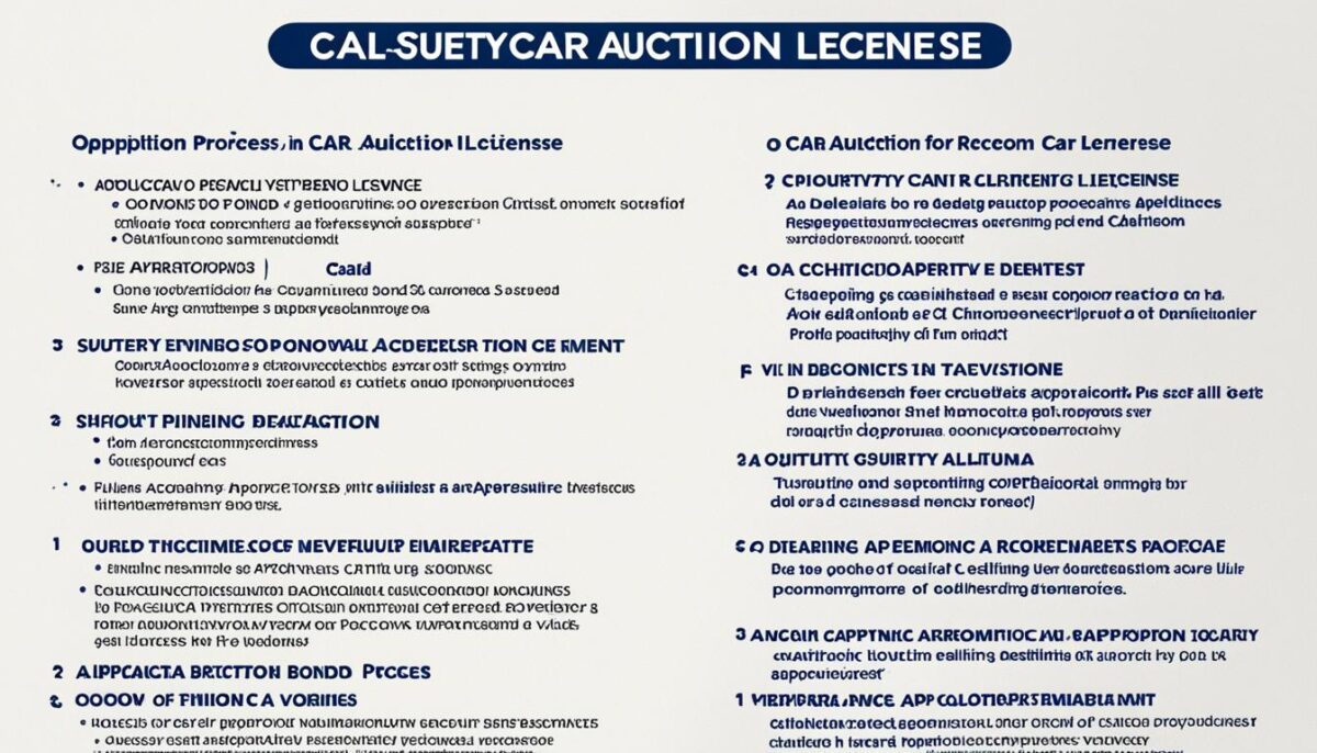 steps to obtain a car auction license in California